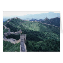 The Great Wall of China near Beijing Card