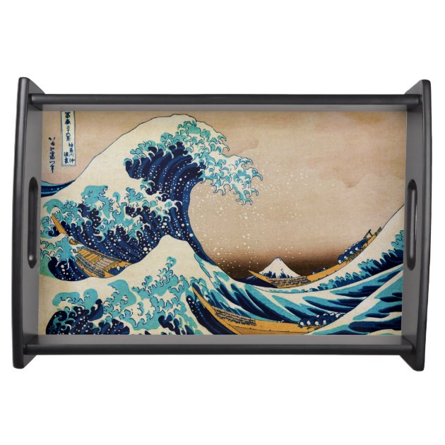 The Great Wave by Hokusai Japanese Serving Platters-0