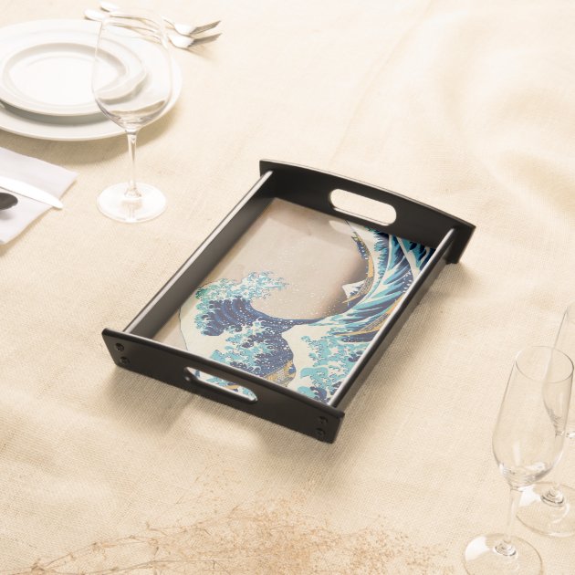 The Great Wave by Hokusai Japanese Serving Platters-1