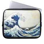 "The Great Wave" Japanese Painting by Hokusai Laptop Computer Sleeve