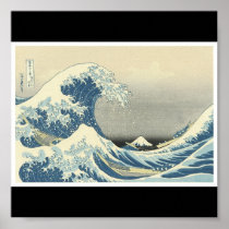 "The Great Wave"  Japanese painting c. 1830-1832 Print