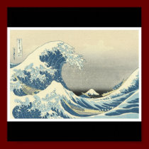"The Great Wave"  Japanese painting c. 1830-1832 posters