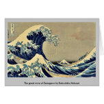 The great wave of Kanagawa by Katsushika,Hokusai Greeting Cards