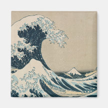 The Great Wave of Kanagawa Refrigerator Magnets