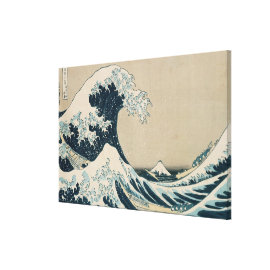 The Great Wave of Kanagawa Stretched Canvas Prints