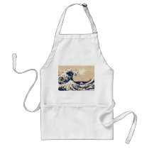The Great Wave off Kanagawa 8 Bit Pixel Art Apron