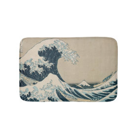 The Great Wave off Kanagawa Bath Mats