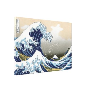 The Great Wave Off Kanagawa Canvas Prints
