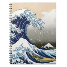 The Great Wave Off Kanagawa Spiral Notebooks