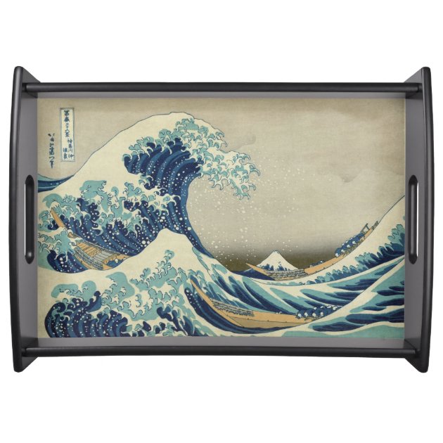 The Great Wave Service Trays