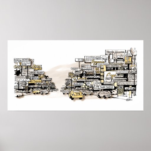 The Greater Suburban Strip Print