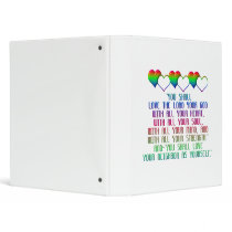 The Greatest Commandment Vinyl Binders