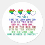 The Greatest Commandment Sticker