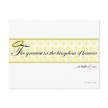 The greatest in the Kingdom of heaven postcards by poet480 The greatest in the Kingdom of heaven postcards