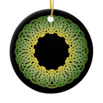 The Green Celtic Circle Knotwork Ornaments 1 ornaments