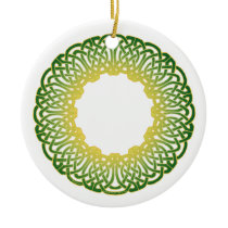 The Green Celtic Circle Knotwork Ornaments 2 ornaments
