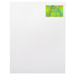 The Green Earth – Teal &amp; Gold Tides Letterhead