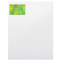 The Green Earth – Teal & Gold Tides Custom Letterhead