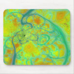 The Green Earth – Teal & Gold Tides Mousepad