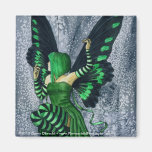 The Green Faerie by Dawn Obrecht Fridge Magnets
