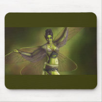 The Green Fairy Mousepad mousepads