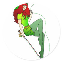 THE GREEN FISHING NYMPH stickers