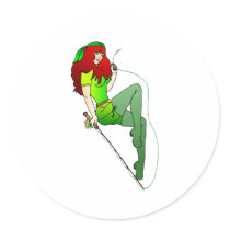 THE GREEN FISHING NYMPH stickers