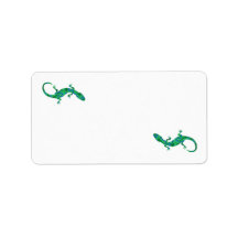 The Green Gecko Artdeco Personalized Address Labels
