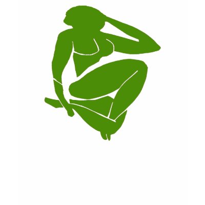 The Green Nude Tee Shirt by figstreetstudio