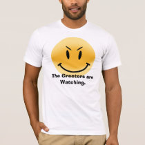 The Greeters are Watching. t-shirts by Some_Person The Greeters are Watching. t-shirts