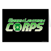 The Gren Lantern Corps Logo 2 Greeting Card