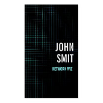 network, network manager, futuristic, scifi, science fiction, techie, technology, computer geek, network admin, tech business, cool, sleek, modern, Business Card with custom graphic design