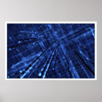 digital blasphemy, blue, grid, data, digital art posters, desktop wallpaper, Poster with custom graphic design