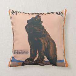 The Grizzly Bear Rag Pillow