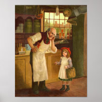 The Grocer Vintage Illustration posters