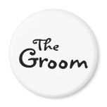 The Groom (Black) Magnets
