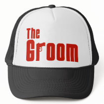 The Groom (Mafia Red) Mesh Hats