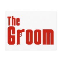 The Groom (Mafia Red) Postcard