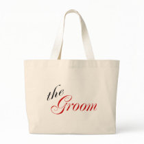 The Groom (Red) Tote Bags