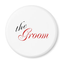 The Groom (Red) Magnets