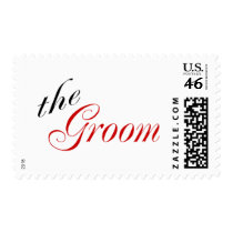 The Groom (Red) Postage Stamps