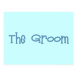 The Groom Retro Postcard Announcement