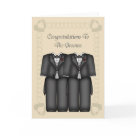 postcard - Civil ceremony.. same sex wedding products .. the grooms..  two grooms tuxedos on stunning products .. for the grooms special day