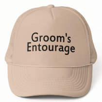 The Grooms Entourage Black Mesh Hat