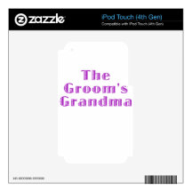The Grooms Grandma iPod Touch 4G Decal