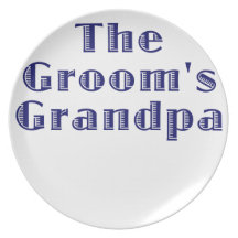 The Grooms Grandpa Party Plates
