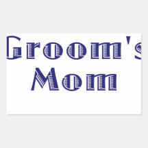 The Grooms Mom Sticker