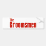 The Groomsmen (Mafia Red) Bumper Stickers
