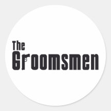 The Groomsmen (Mafia) Round Sticker