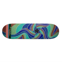 The Groovster Groovy Star Custom Skate Board